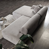 Mar Grey Velvet LAF Sectional