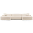Mar U-Shape Corner Sofa - Cream Corduroy by Ashcroft Furniture at Eve Furniture