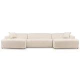 Mar U-Shape Corner Sofa - Cream Corduroy by Ashcroft Furniture at Eve Furniture