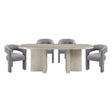 Marais Dark Gray 5-Piece Dining Room Set by Homelegance at Eve Furniture
