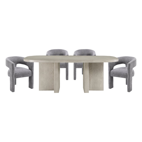 Marais Dark Gray 5-Piece Dining Room Set by Homelegance at Eve Furniture