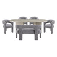 Marais Dark Gray 6-Piece Dining Room Set by Homelegance at Eve Furniture