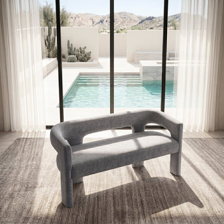 Marais Dark Gray Bench by Homelegance at Eve Furniture