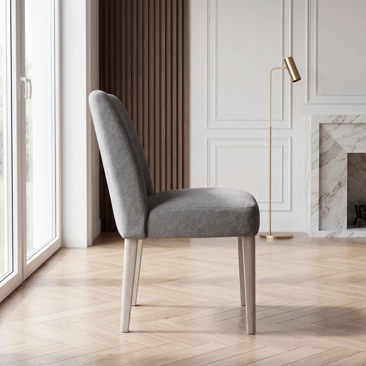 Marais Dark Gray Dining Chair by Homelegance at Eve Furniture