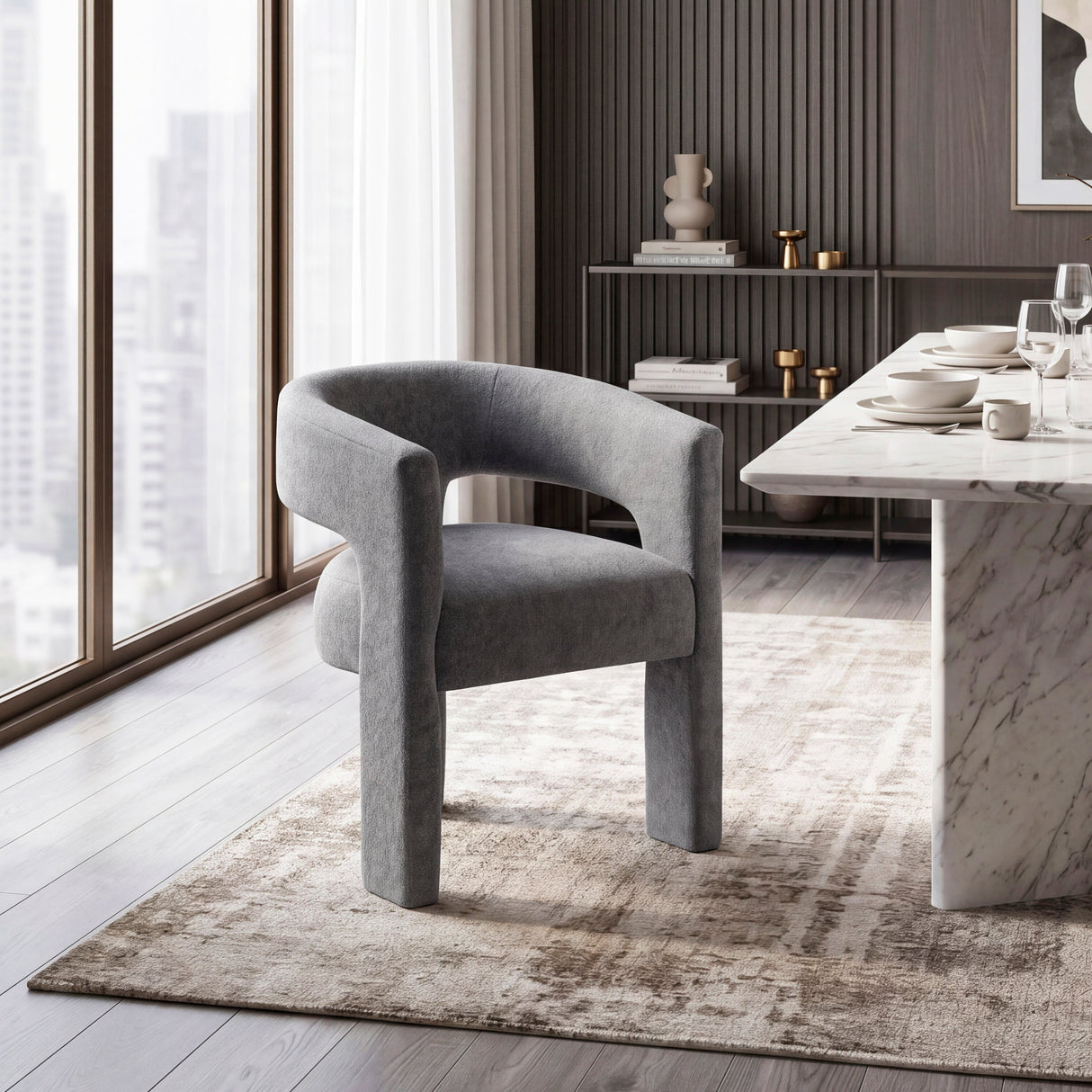 Marais Dark Gray Side Chair, Set of 2 by Homelegance at Eve Furniture
