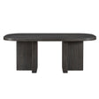 Marais Ebony 82" Dining Table by Homelegance at Eve Furniture