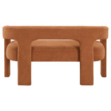 Marais Ebony/Orange Boucle 6-Piece 82" Dining Set by Homelegance at Eve Furniture