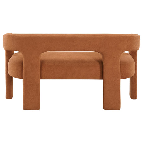 Marais Ebony/Orange Boucle 6-Piece 82" Dining Set by Homelegance at Eve Furniture
