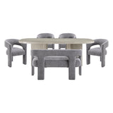 Marais Gray 5-Piece Dining Room Set