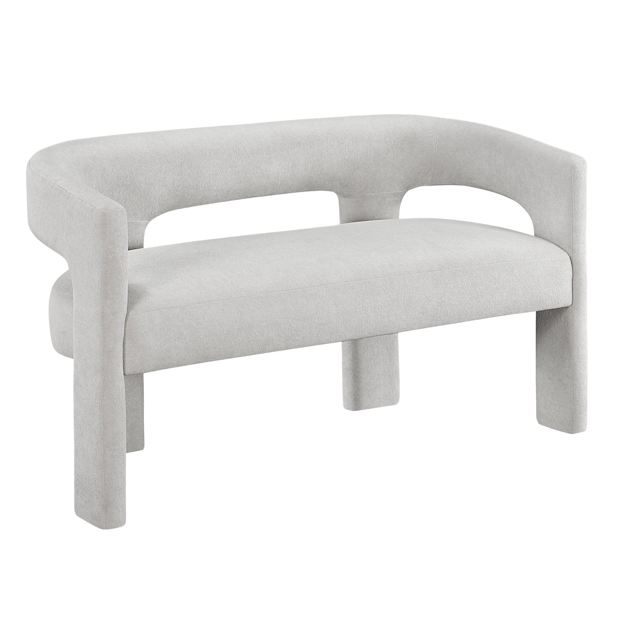 Marais Light Gray Bench by Homelegance at Eve Furniture