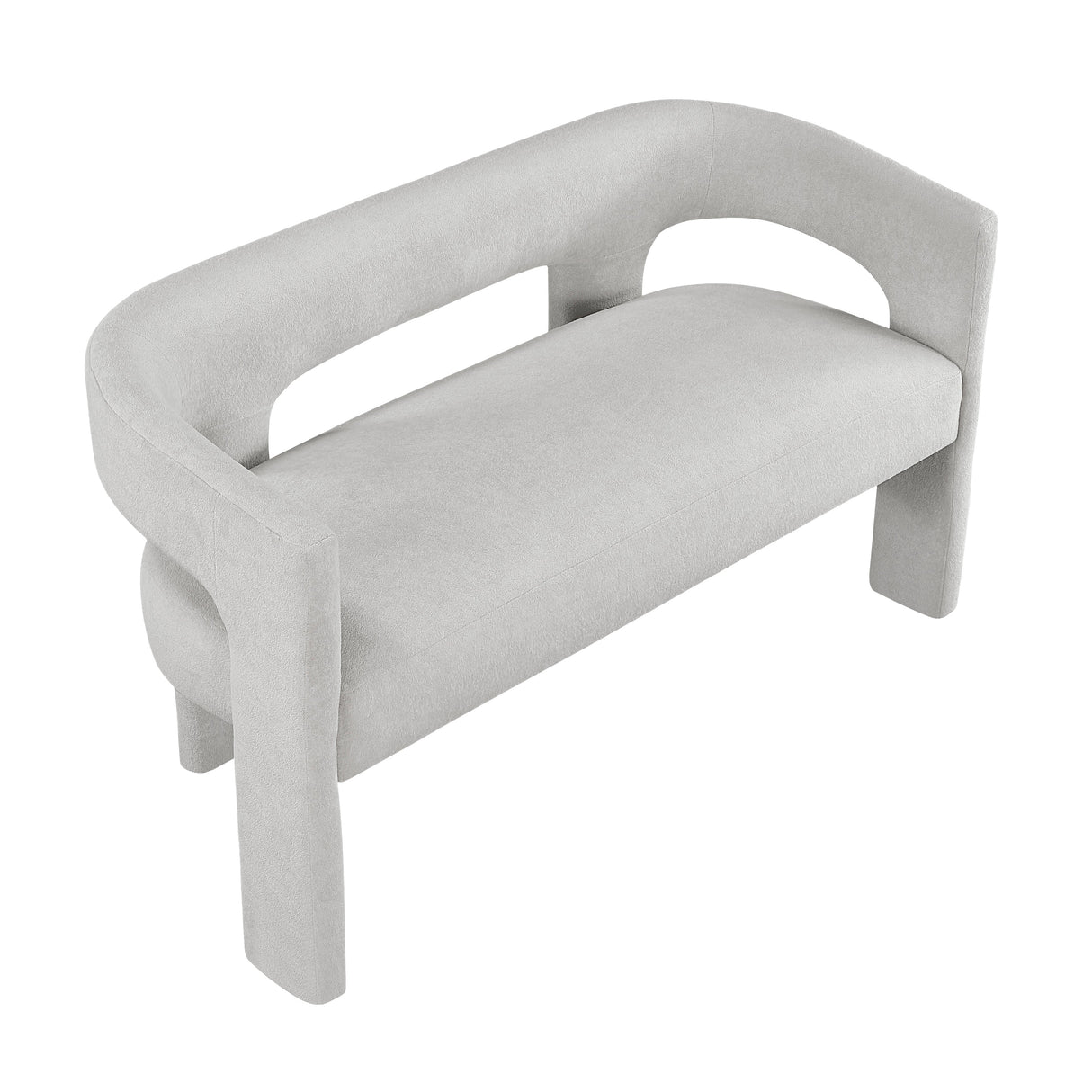 Marais Light Gray Bench by Homelegance at Eve Furniture