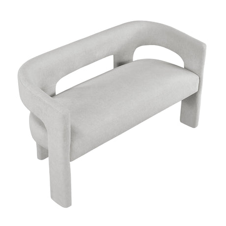 Marais Light Gray Bench by Homelegance at Eve Furniture