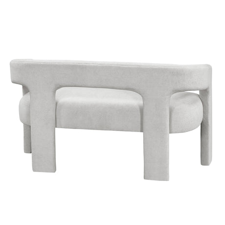 Marais Light Gray Bench by Homelegance at Eve Furniture