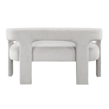 Marais Light Gray Bench by Homelegance at Eve Furniture