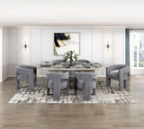 Marais Light Gray Dining Table by Homelegance at Eve Furniture