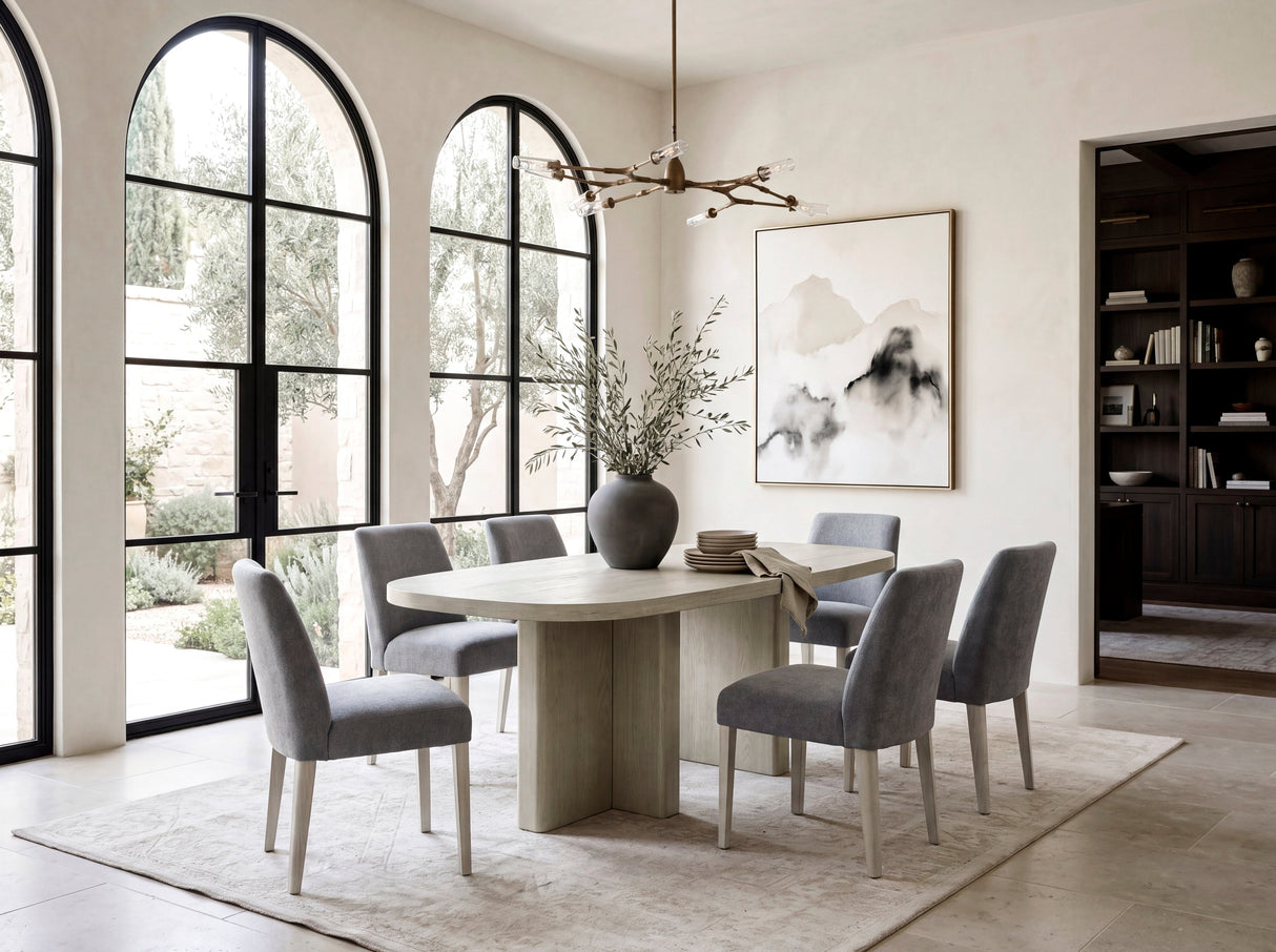 Marais Light Gray Dining Table by Homelegance at Eve Furniture