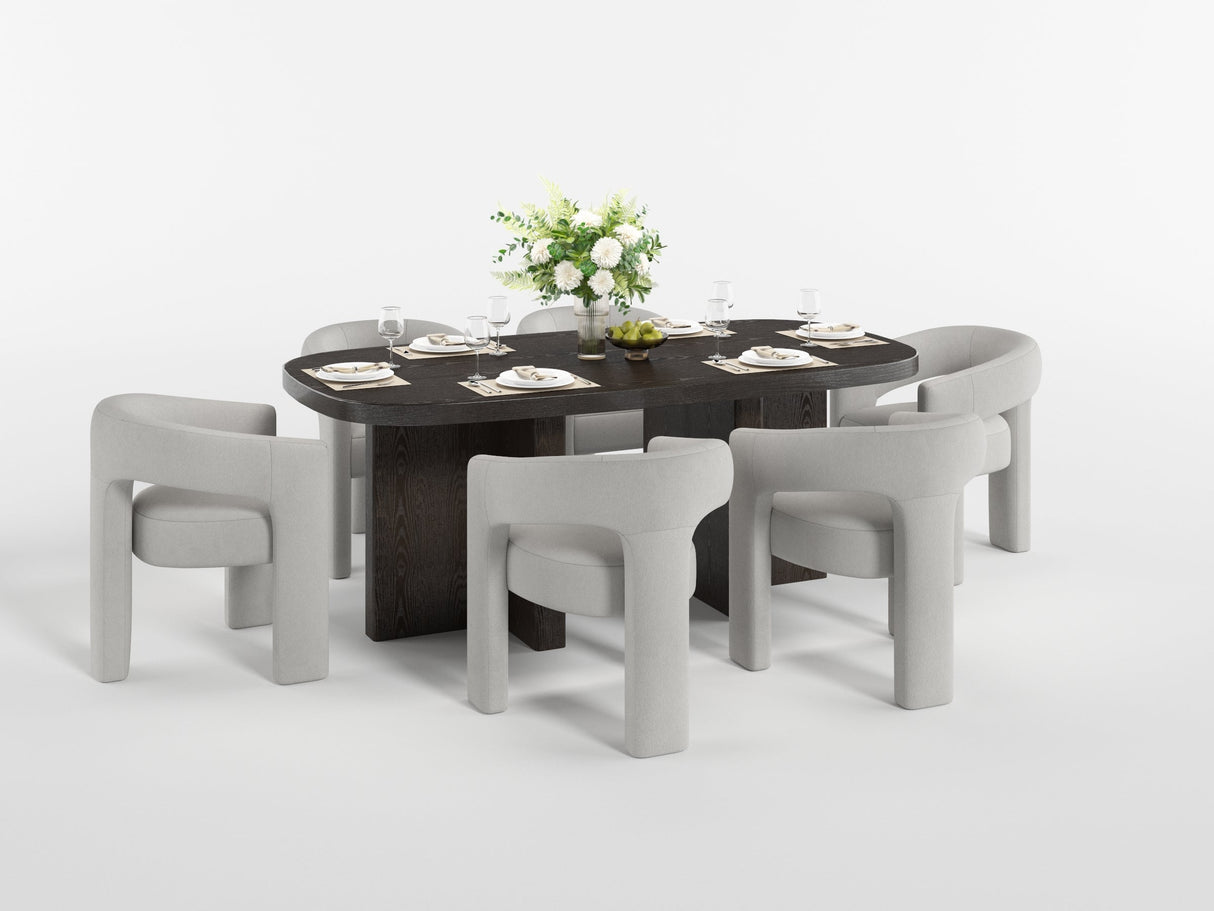 Marais Light Gray Dining Table by Homelegance at Eve Furniture
