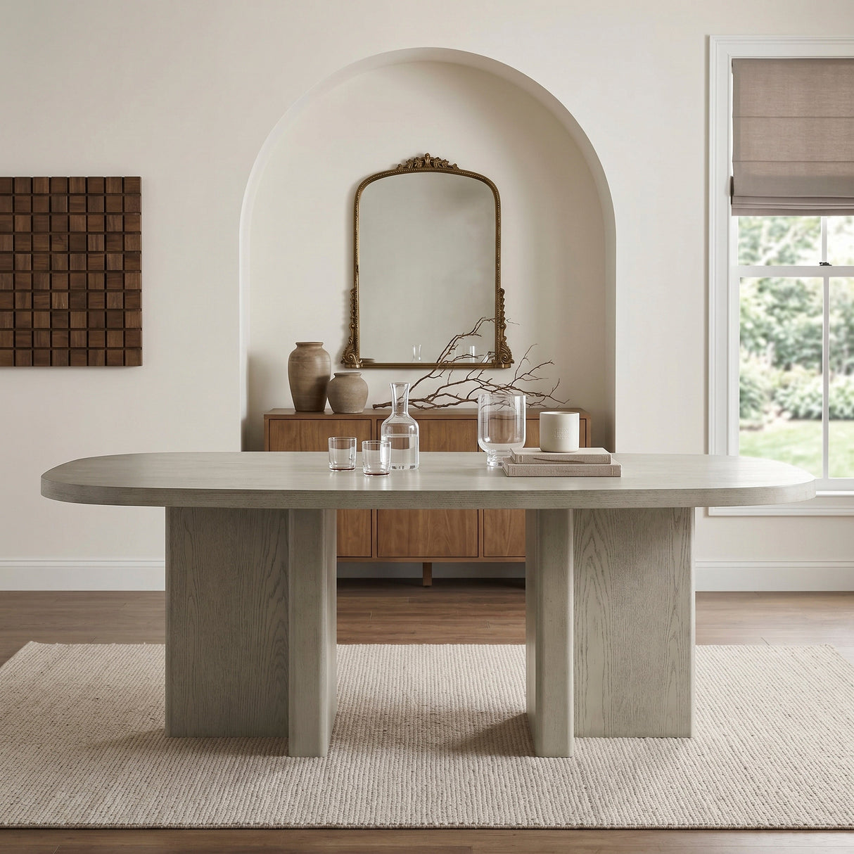Marais Light Gray Dining Table by Homelegance at Eve Furniture