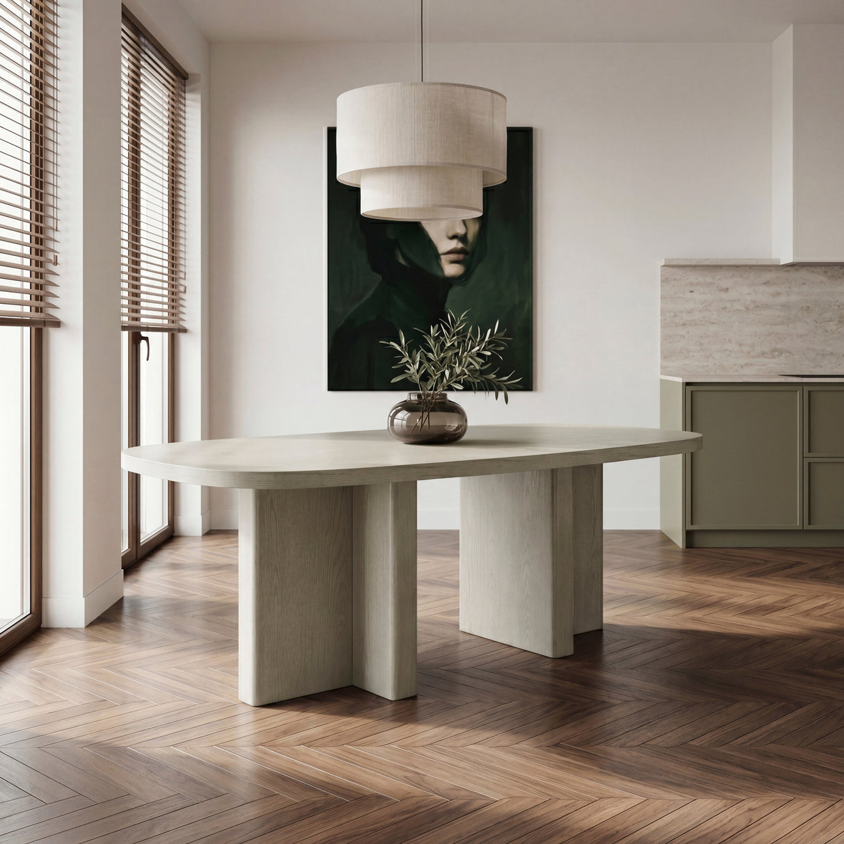 Marais Light Gray Dining Table by Homelegance at Eve Furniture