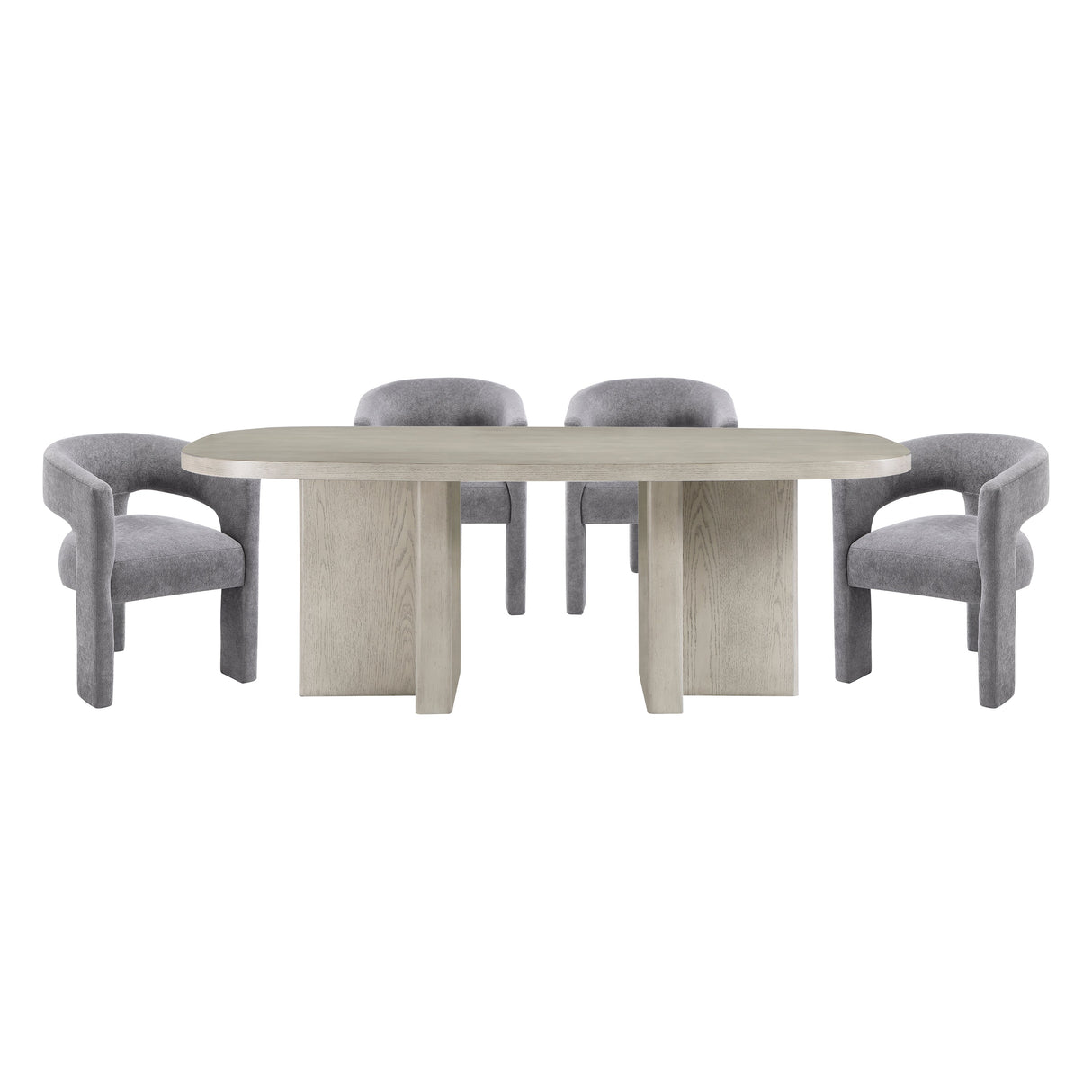 Marais Light Gray Dining Table by Homelegance at Eve Furniture
