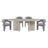 Marais Light Gray Dining Table by Homelegance at Eve Furniture