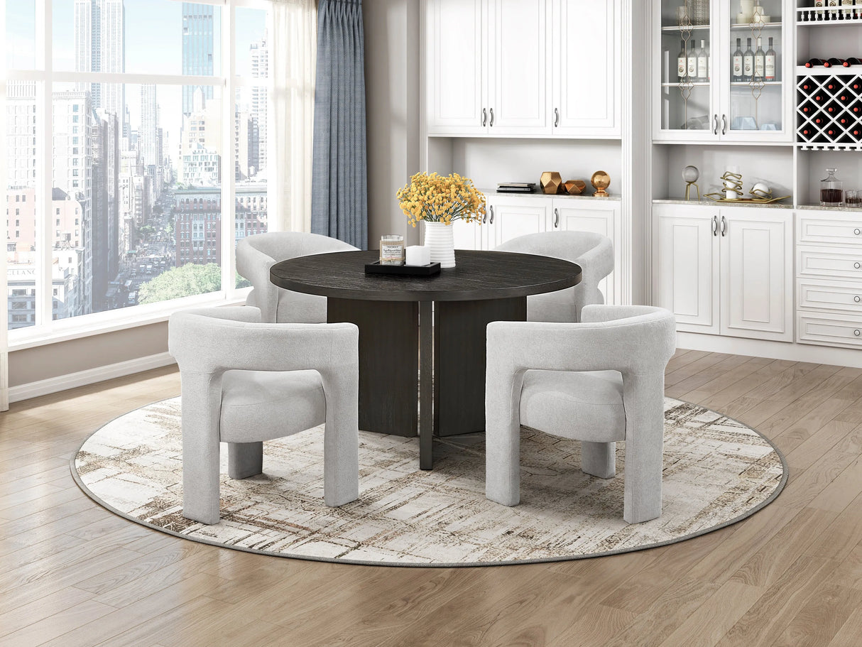 Marais Light Gray Side Chair, Set of 2 by Homelegance at Eve Furniture