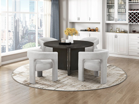 Marais Light Gray Side Chair, Set of 2 by Homelegance at Eve Furniture