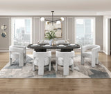 Marais Light Gray Side Chair, Set of 2 by Homelegance at Eve Furniture