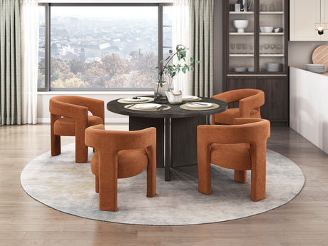 Marais Orange Side Chair, Set of 2 by Homelegance at Eve Furniture