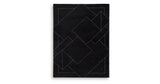 Marav Black/White Large Rug by Ashley at Eve Furniture