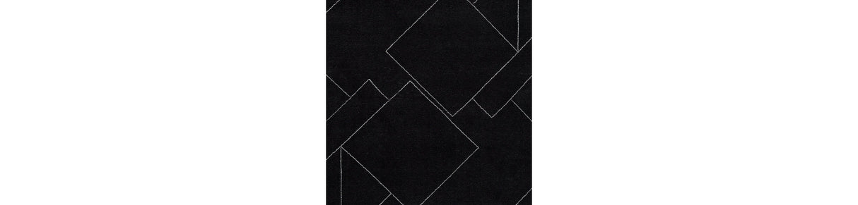 Marav Black/White Medium Rug by Ashley at Eve Furniture