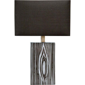Maravilla III Black/White Pattered Base Black Fabric Shade Wall Sconce by Mercana at Eve Furniture