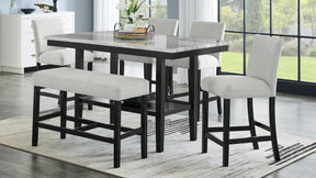 Marbelle Grey Counter Height Set by New Era Innovations at Eve Furniture