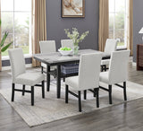Marbelle Grey Dining Room Set by New Era Innovations at Eve Furniture