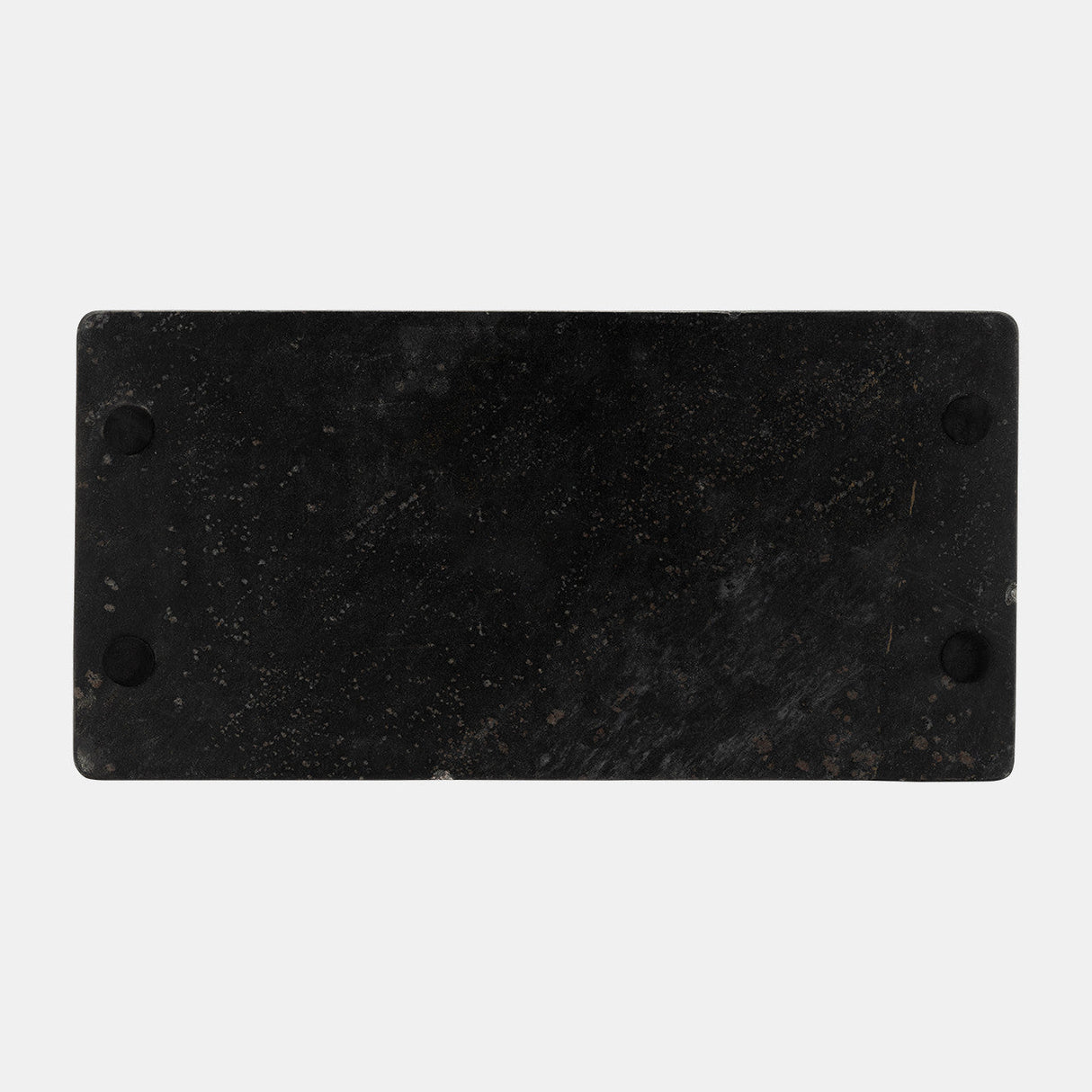 Marble,2"h,tray W/handles,black/gold