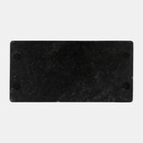 Marble,2"h,tray W/handles,black/gold