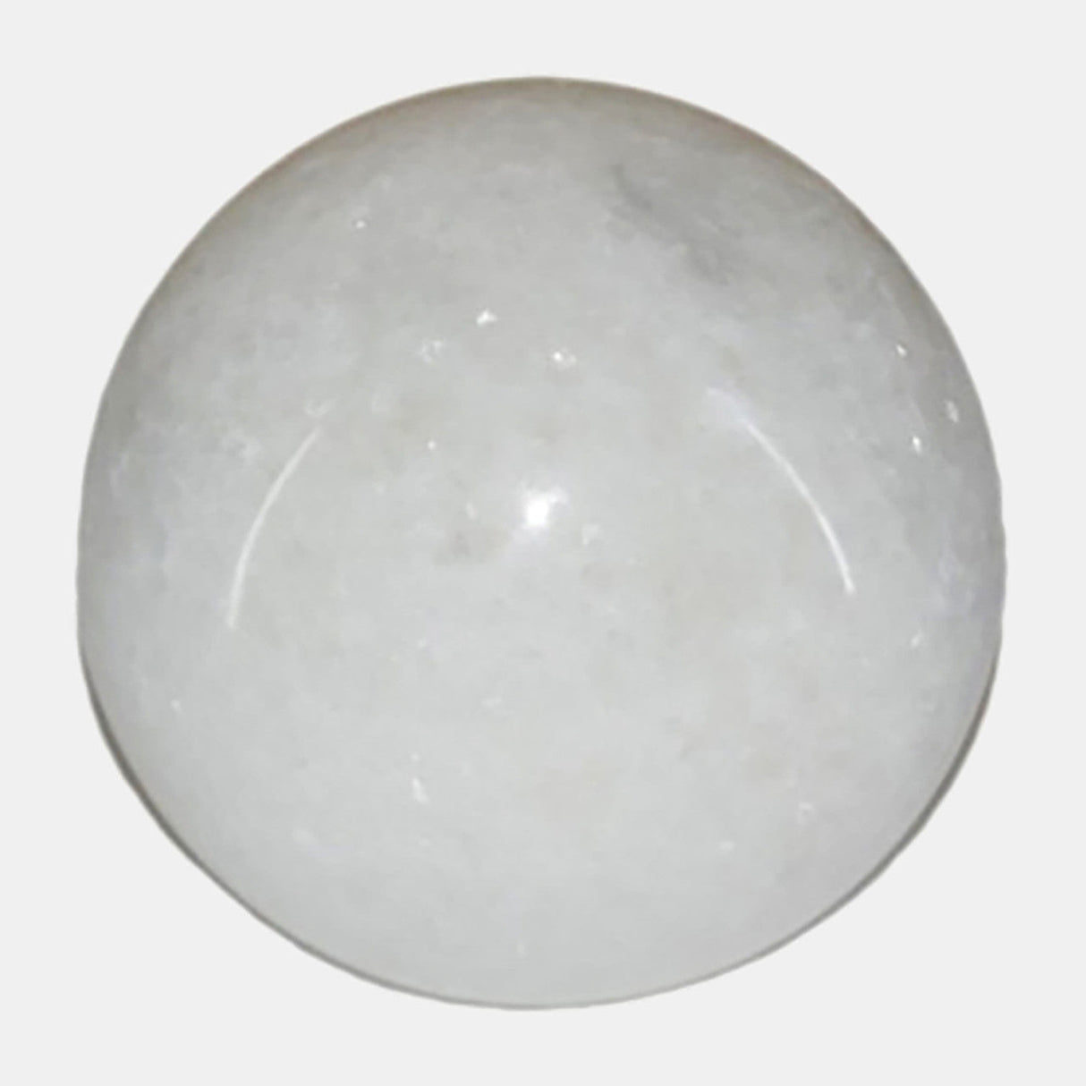 Marble, 4" Orb, White