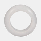 Marble, 8" Ring Tabletop Decor, White