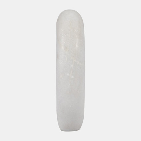 Marble, 9" Sculpture, White