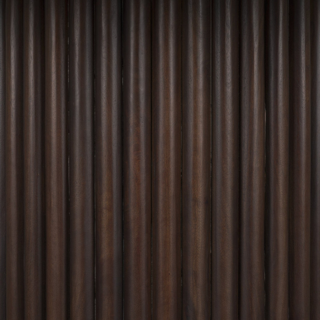 Marbrello Pink Marble Top Espresso Brown Fluted Wood Round Dining Table by Mercana at Eve Furniture