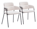 Marcel Cream Dining Chair (Set of 2) by Zuomod at Eve Furniture