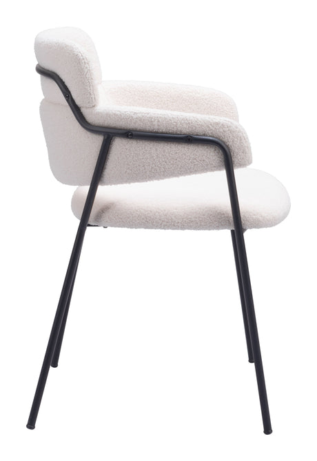 Marcel Cream Dining Chair (Set of 2) by Zuomod at Eve Furniture