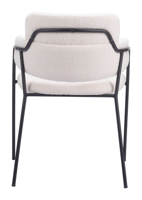 Marcel Cream Dining Chair (Set of 2) by Zuomod at Eve Furniture