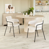 Marcel Cream Dining Chair (Set of 2) by Zuomod at Eve Furniture