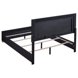 Marceline Black 4-Piece Eastern King Bedroom Set with LED Headboard