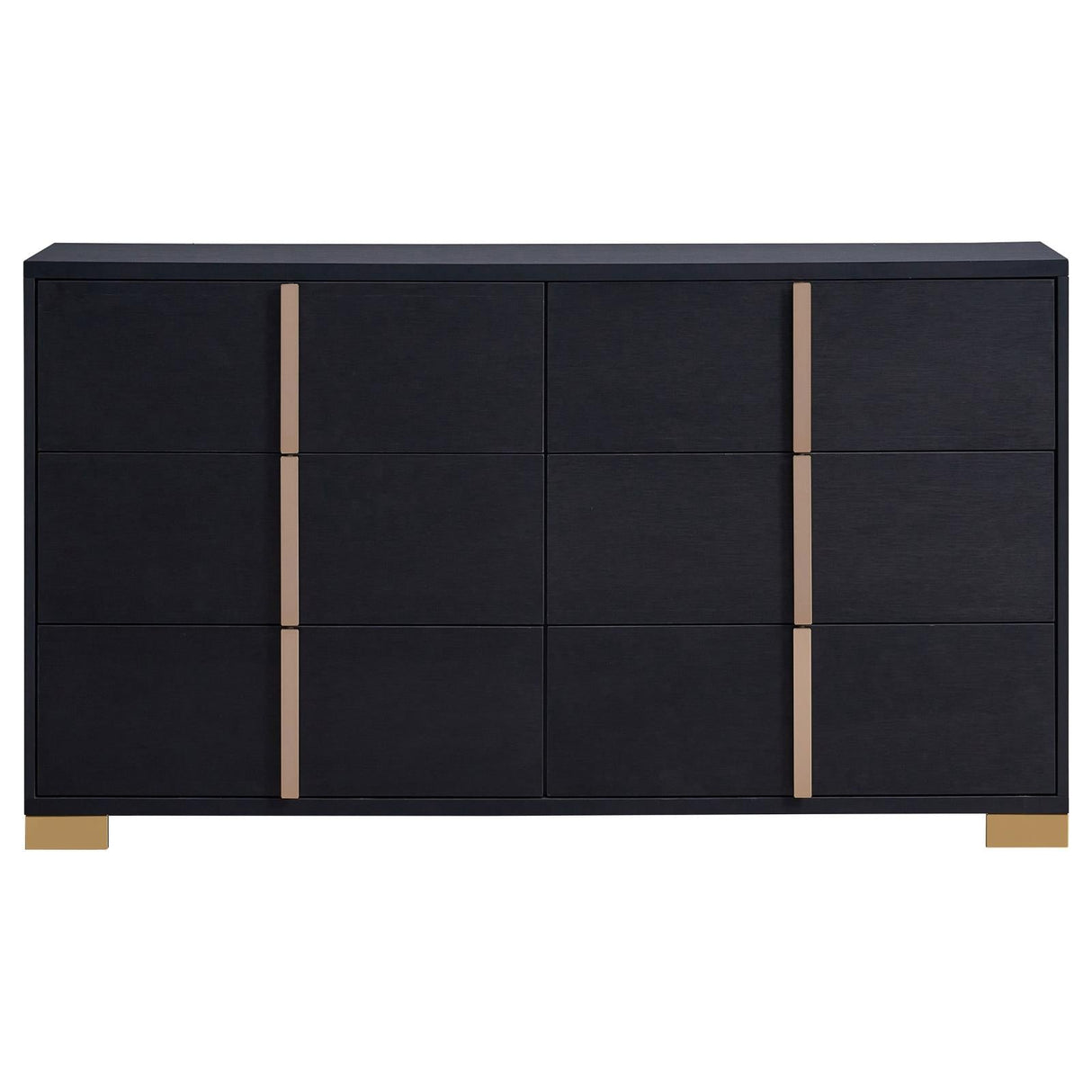 Marceline Black 4-Piece Eastern King Bedroom Set with LED Headboard