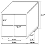 Marceline White 4-Piece Twin Bedroom Set with LED Headboard