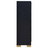 Marceline 5-drawer Chest Black by Coaster at Eve Furniture