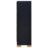 Marceline 5-drawer Chest Black by Coaster at Eve Furniture