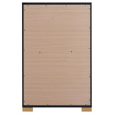 Marceline 5-drawer Chest Black by Coaster at Eve Furniture